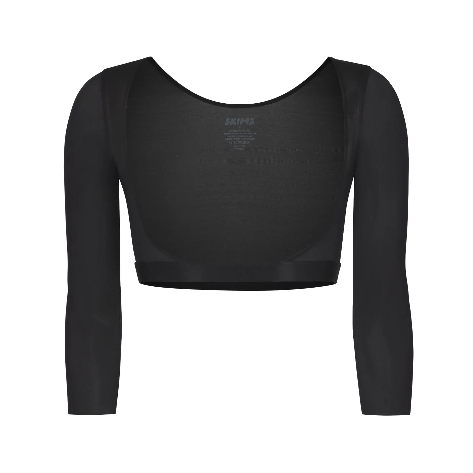 BARELY THERE OPEN BUST ARM SHAPER | ONYX