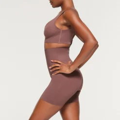 BONDED CORSET PLUNGE BRALETTE | COFFEE