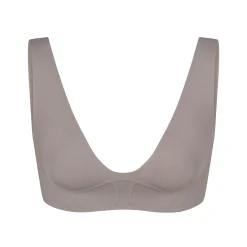 BONDED CORSET PLUNGE BRALETTE | STEEL