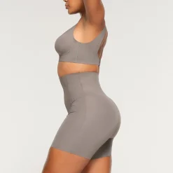 BONDED CORSET SHORT | STEEL