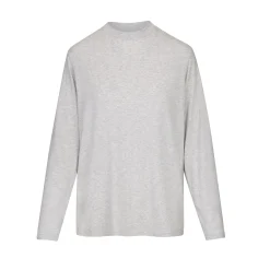 BOYFRIEND LONG SLEEVE T-SHIRT | LIGHT HEATHER GREY