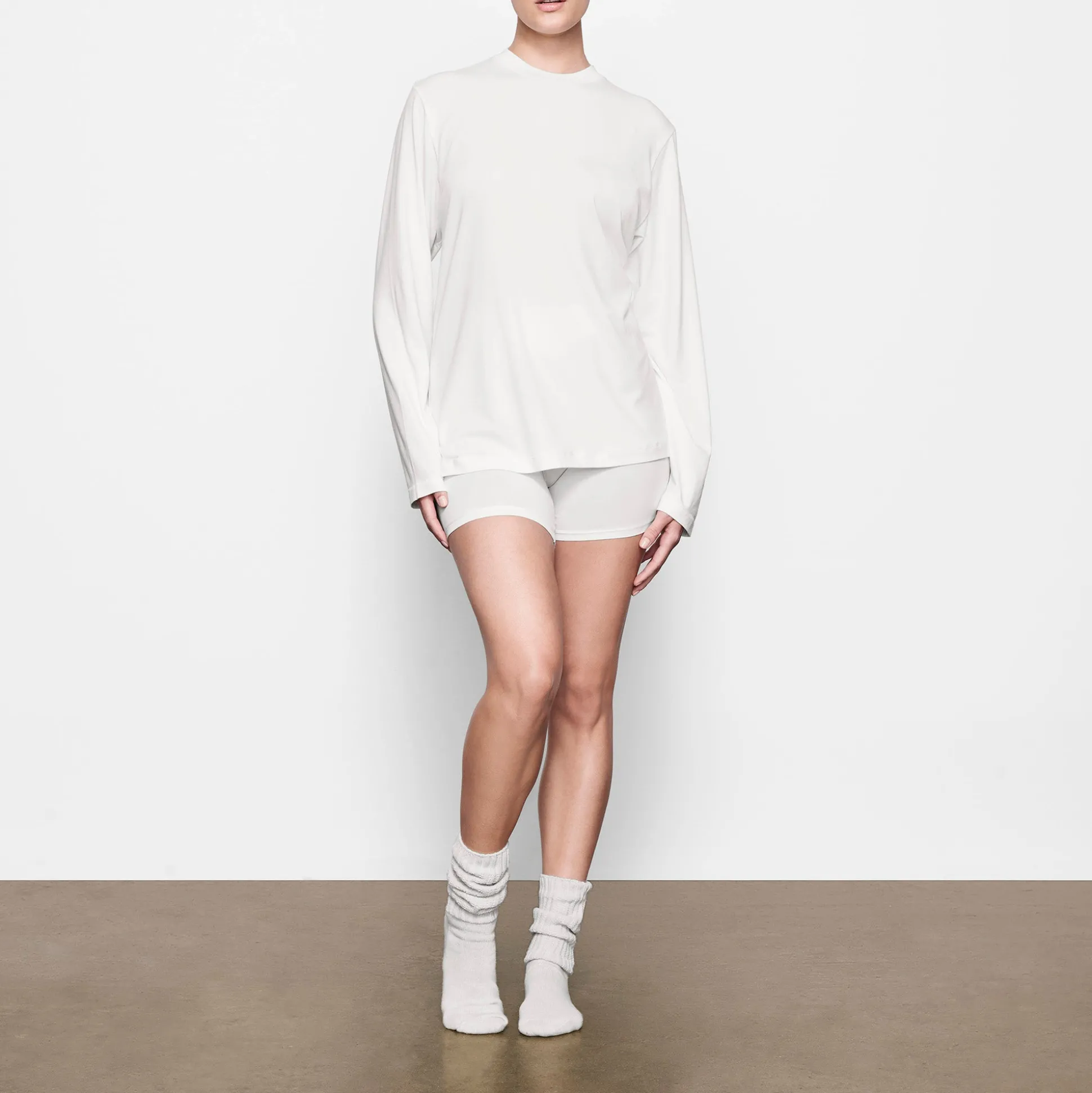 BOYFRIEND LONG SLEEVE T-SHIRT | MARBLE