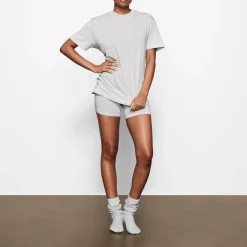 BOYFRIEND T-SHIRT | LIGHT HEATHER GREY