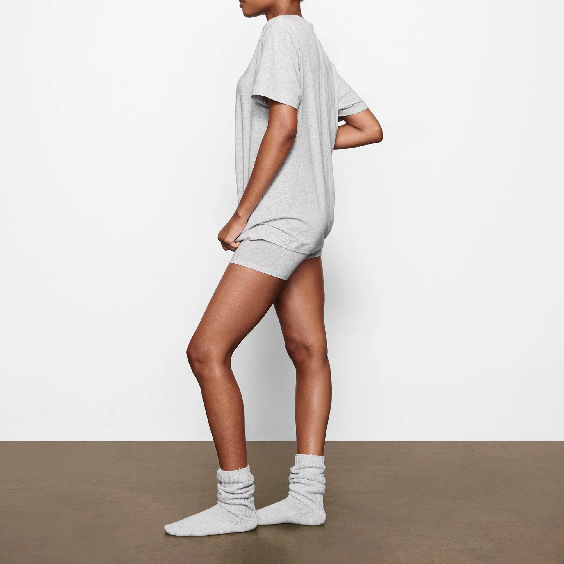 BOYFRIEND T-SHIRT | LIGHT HEATHER GREY
