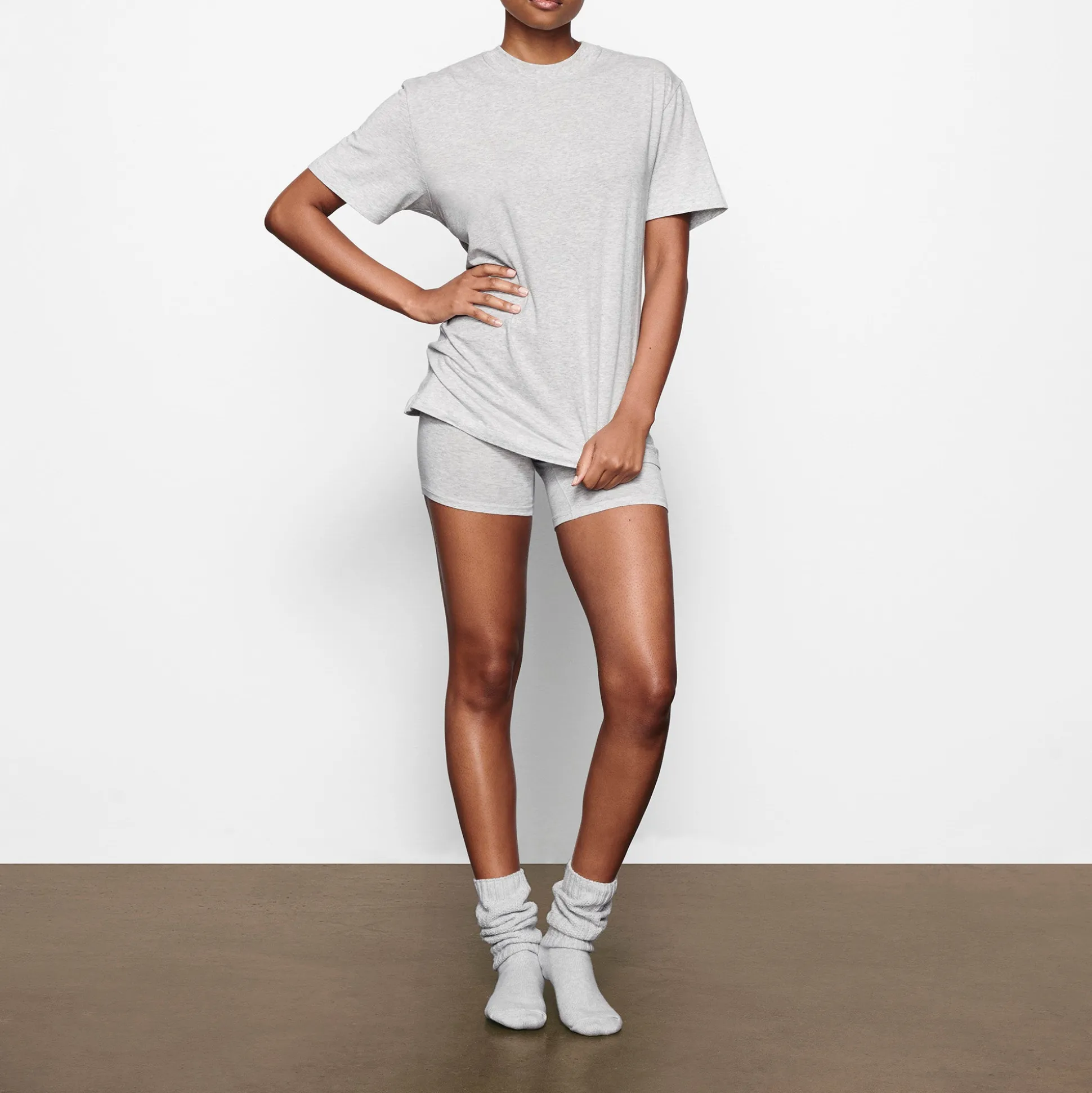 BOYFRIEND T-SHIRT | LIGHT HEATHER GREY