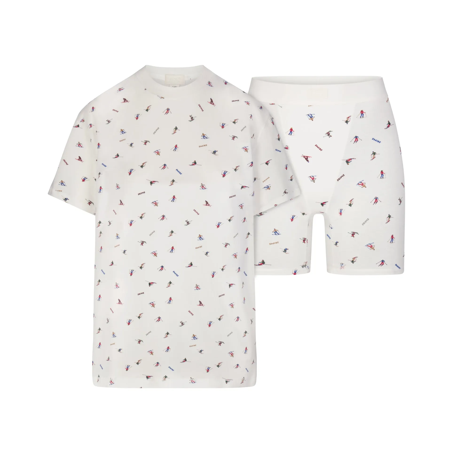 BOYFRIEND T-SHIRT AND BOXER SET | SKI PRINT