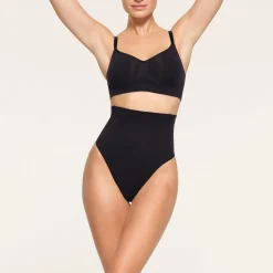 CORE CONTROL HIGH-WAISTED THONG | ONYX