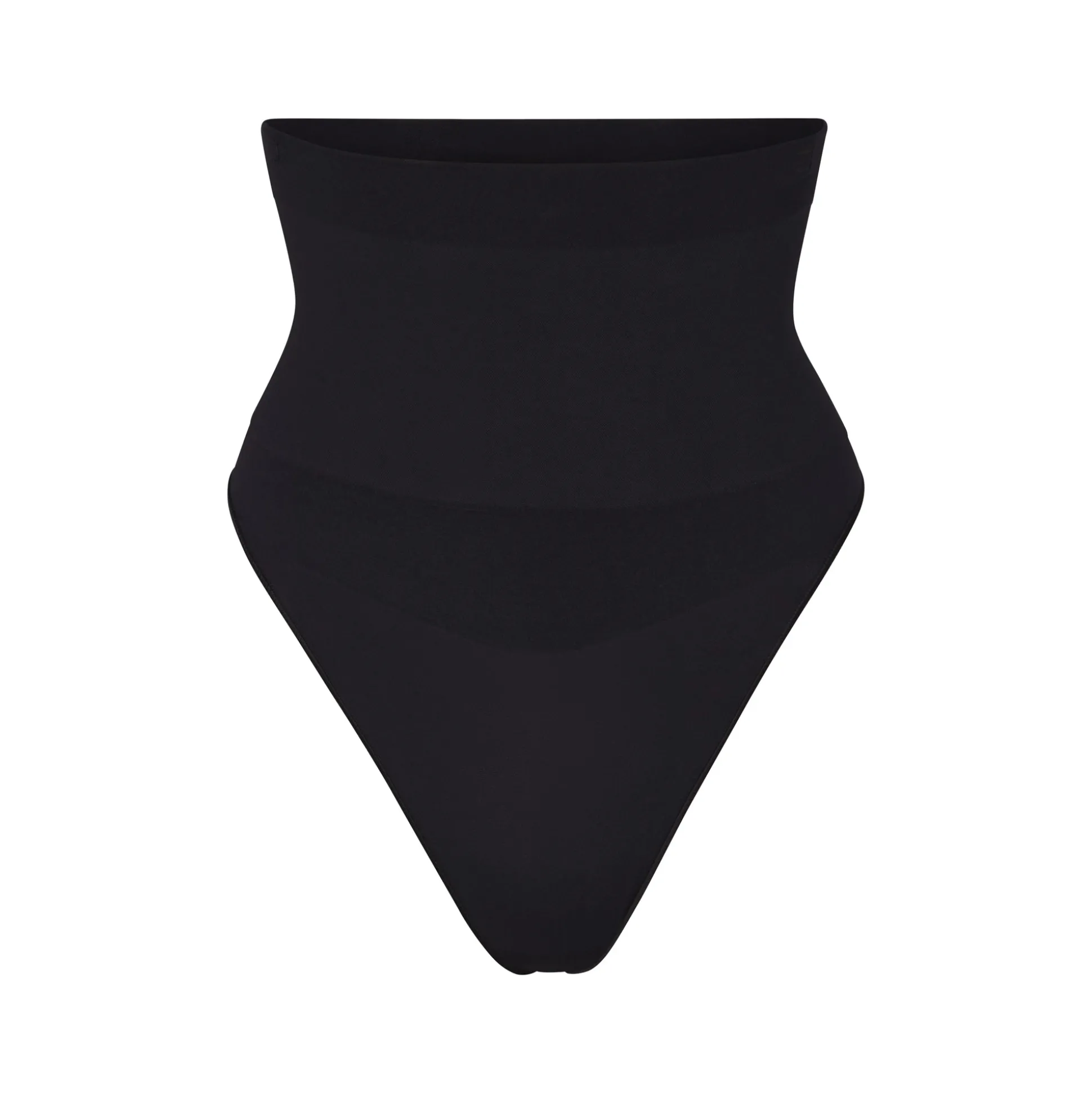 CORE CONTROL HIGH-WAISTED THONG | ONYX