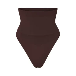 CORE CONTROL HIGH-WAISTED THONG | COCOA