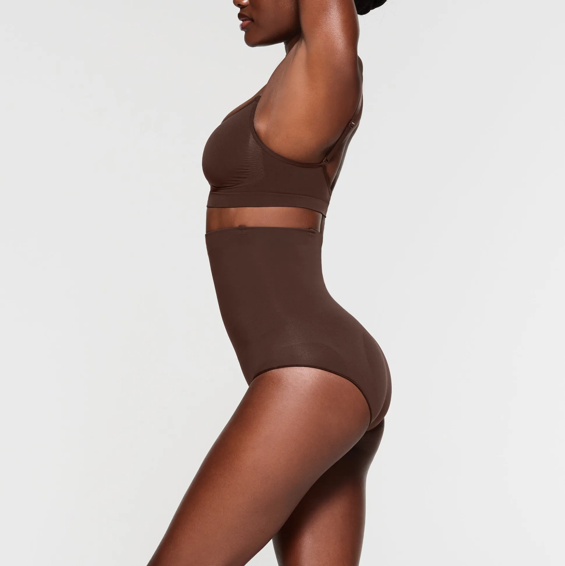 CORE CONTROL HIGH-WAISTED BRIEF | ESPRESSO