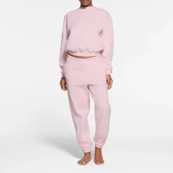 COTTON FLEECE CLASSIC CREWNECK | CHERRY BLOSSOM