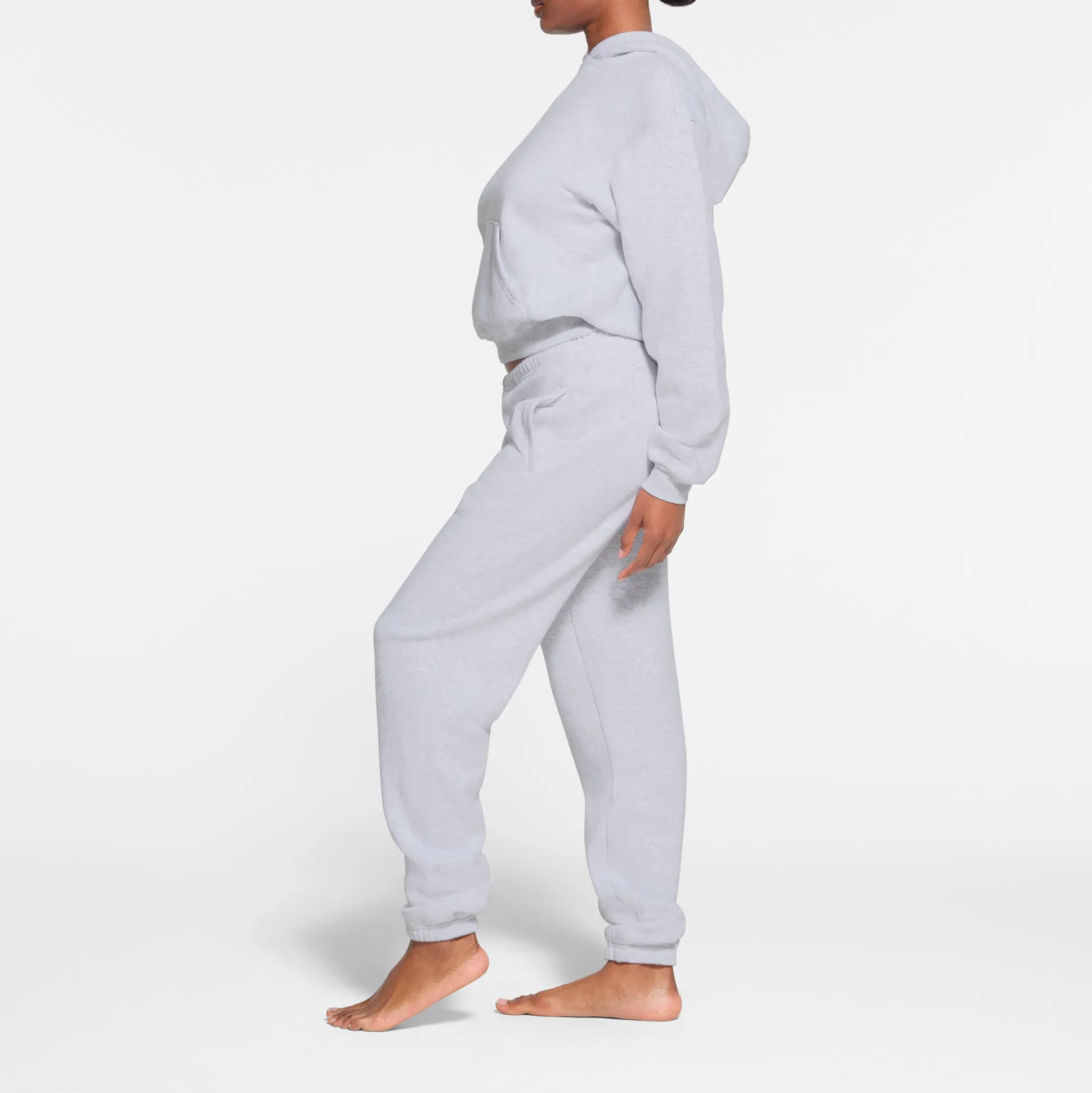 COTTON FLEECE CLASSIC JOGGER | LIGHT HEATHER GREY