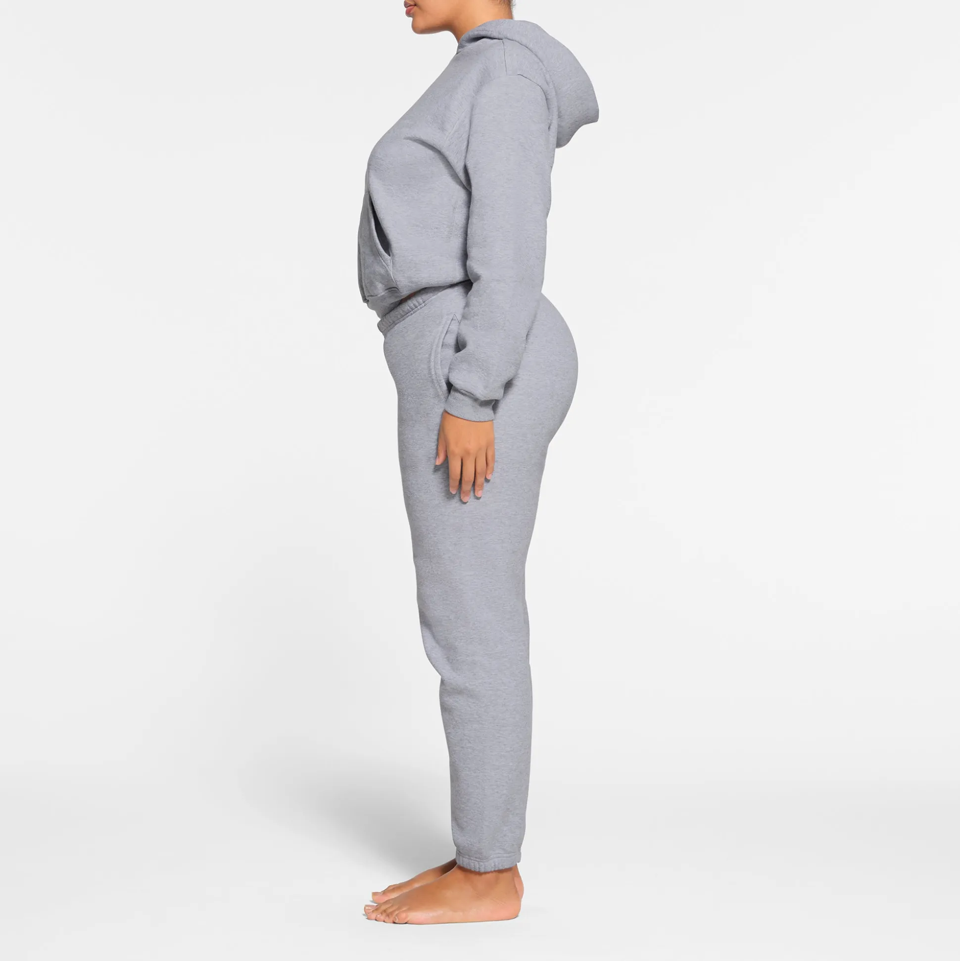 COTTON FLEECE CLASSIC JOGGER | HEATHER GREY