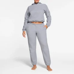COTTON FLEECE CLASSIC JOGGER | HEATHER GREY