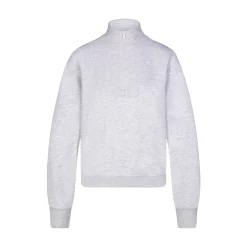 COTTON FLEECE CLASSIC QUARTER ZIP PULLOVER | LIGHT HEATHER GREY