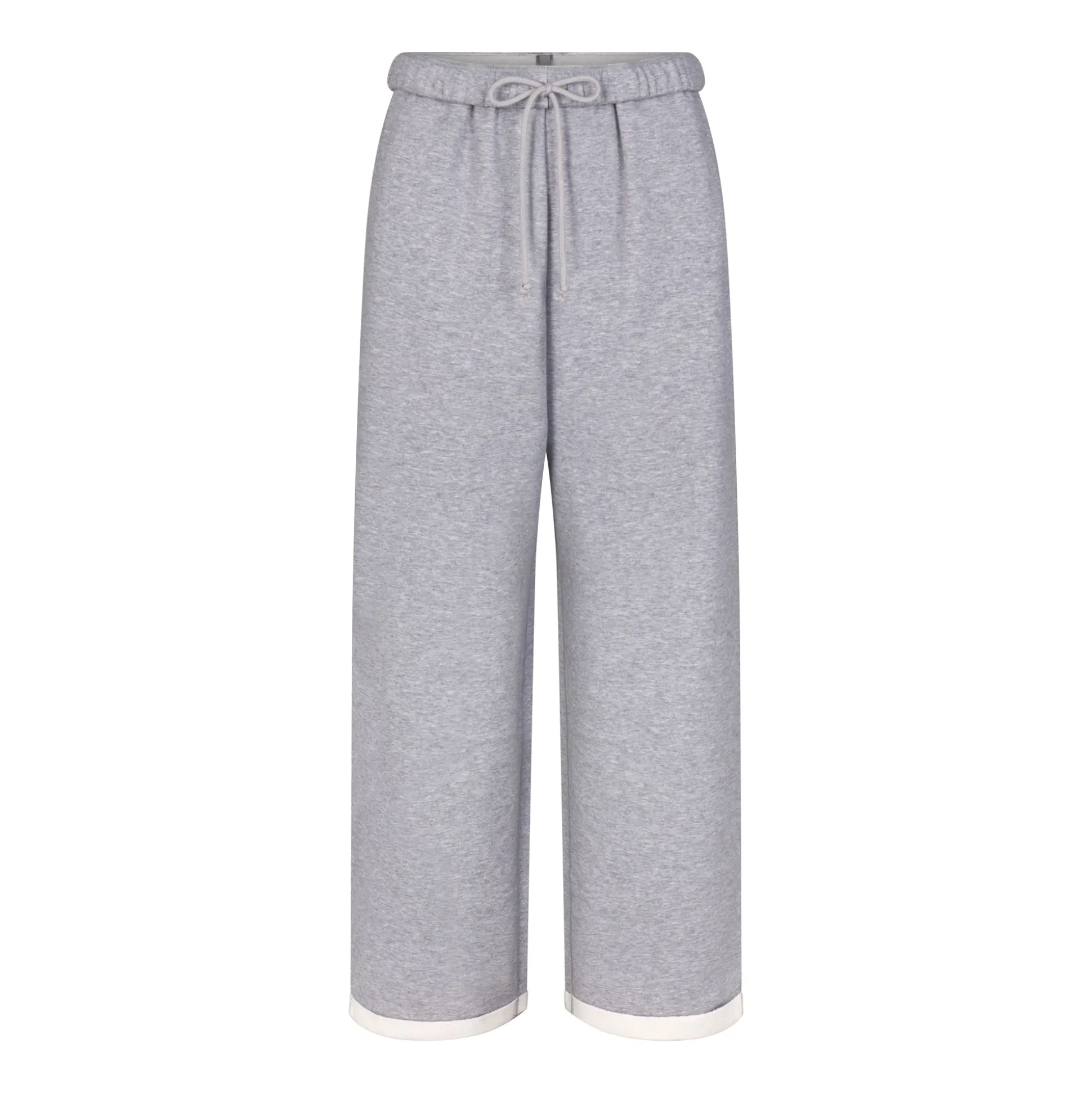 COTTON FLEECE CLASSIC STRAIGHT LEG PANT | HEATHER GREY