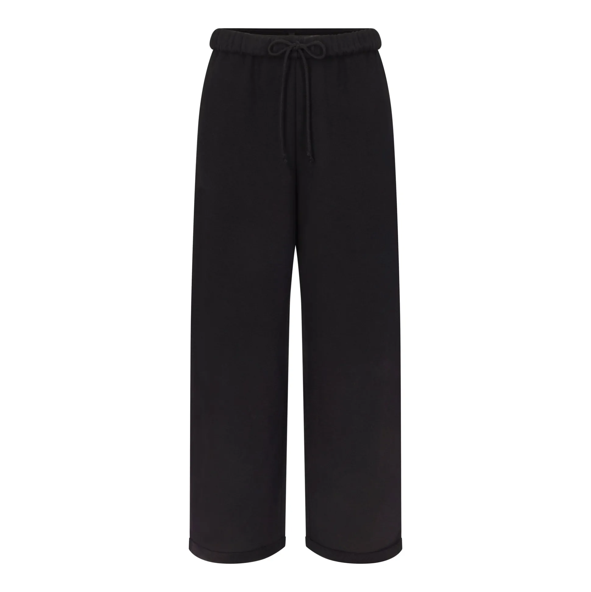 COTTON FLEECE CLASSIC STRAIGHT LEG PANT | ONYX