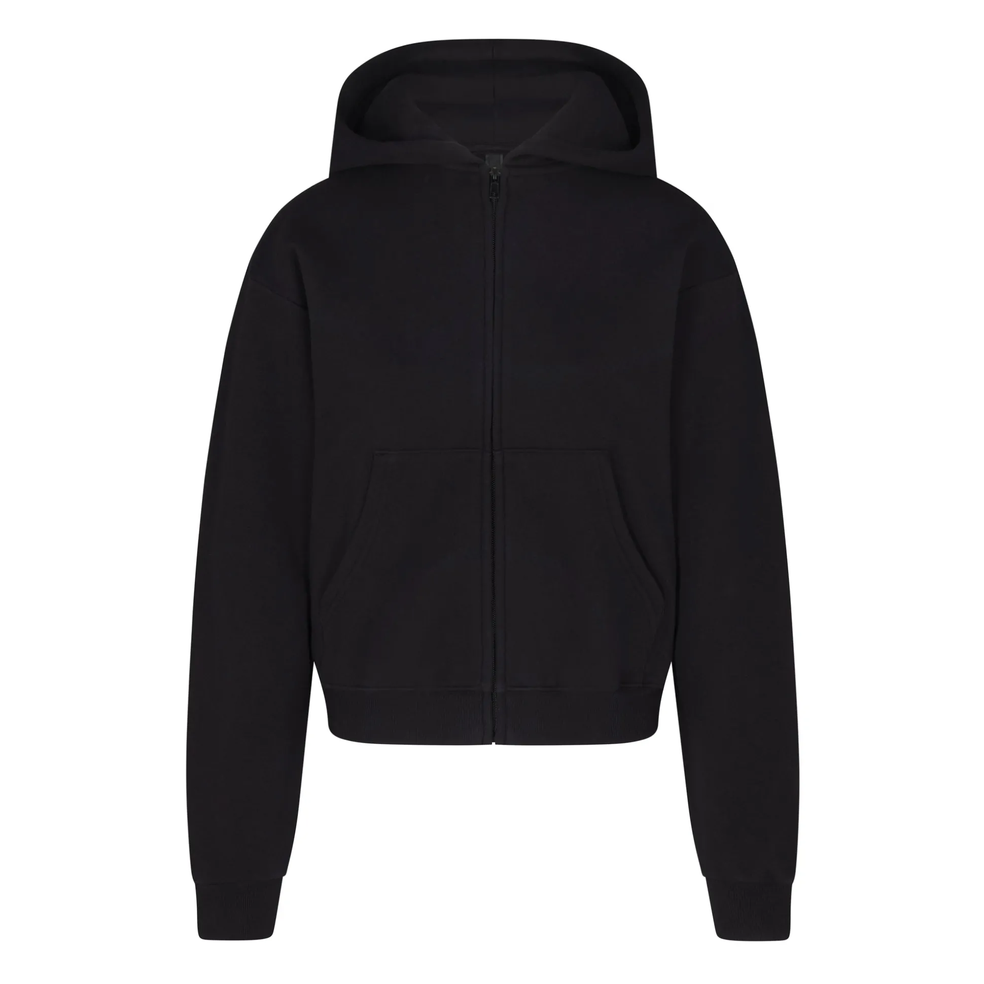 COTTON FLEECE CLASSIC ZIP UP HOODIE | ONYX