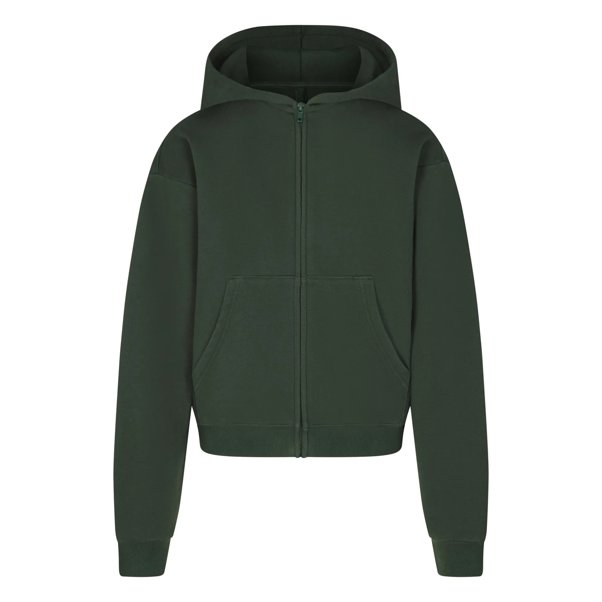 COTTON FLEECE CLASSIC ZIP UP HOODIE | SPRUCE