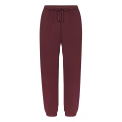 COTTON FLEECE JOGGER | OXBLOOD