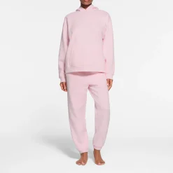 COTTON FLEECE OVERSIZED HOODIE | CHERRY BLOSSOM