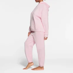COTTON FLEECE OVERSIZED HOODIE | CHERRY BLOSSOM