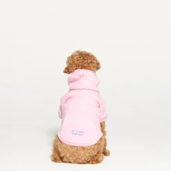 COTTON FLEECE PET HOODIE | BABY PINK