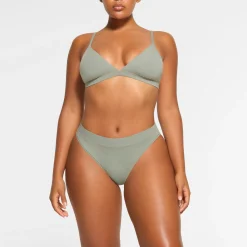 COTTON JERSEY CHEEKY TANGA | MINERAL