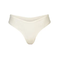 COTTON JERSEY DIPPED THONG | BONE