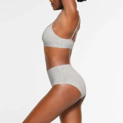 COTTON JERSEY FULL BRIEF | LIGHT HEATHER GREY