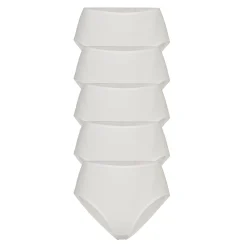 COTTON JERSEY FULL BRIEF 5-PACK | LIGHT HEATHER GREY