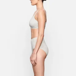 COTTON JERSEY FULL BRIEF 3-PACK | LIGHT HEATHER GREY
