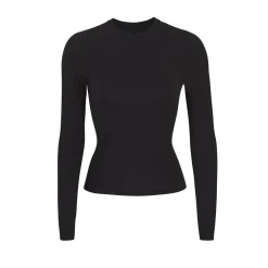 COTTON JERSEY LONG SLEEVE T-SHIRT | SOOT