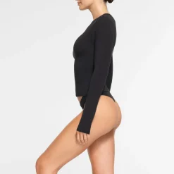 COTTON JERSEY LONG SLEEVE T-SHIRT | SOOT