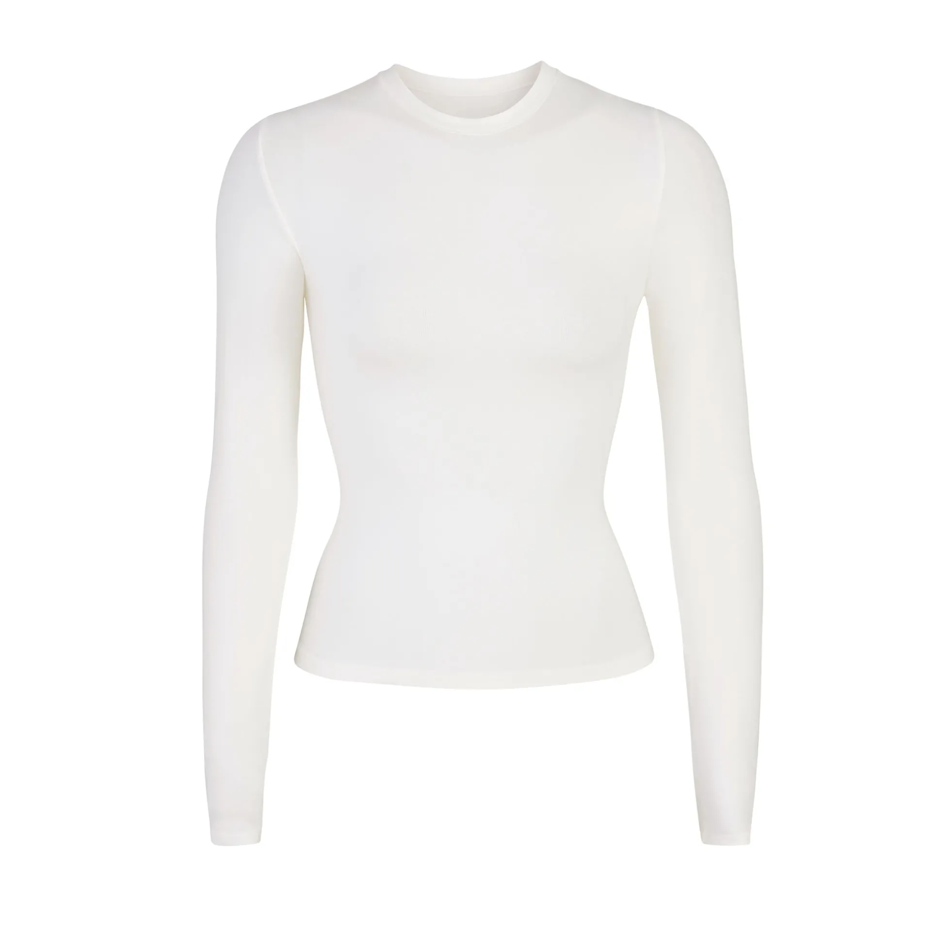 COTTON JERSEY LONG SLEEVE T-SHIRT | MARBLE