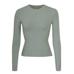 COTTON JERSEY LONG SLEEVE T-SHIRT | MINERAL