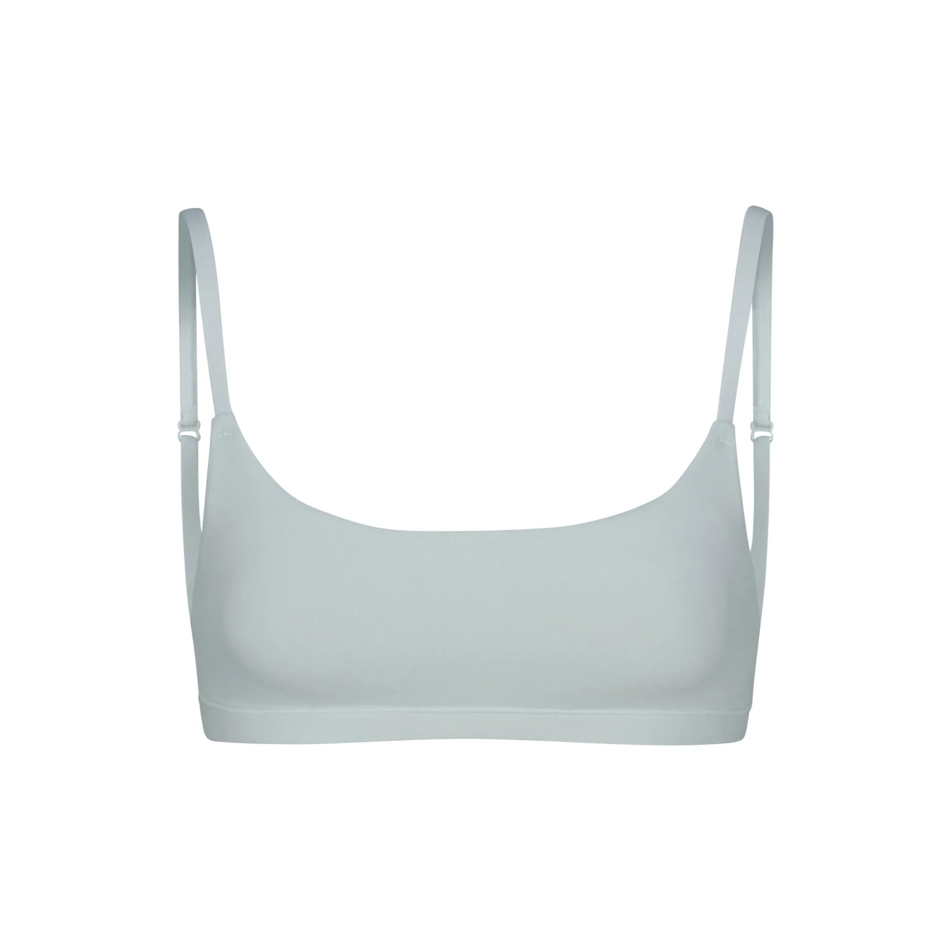 COTTON JERSEY SCOOP BRALETTE | FROST