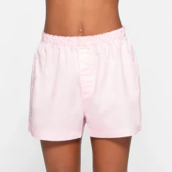 COTTON POPLIN SLEEP SHORT | BABY PINK