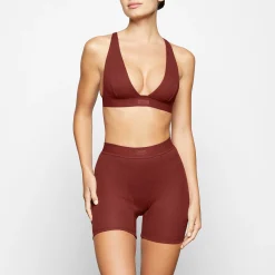 COTTON RIB BOXER | SANGRIA