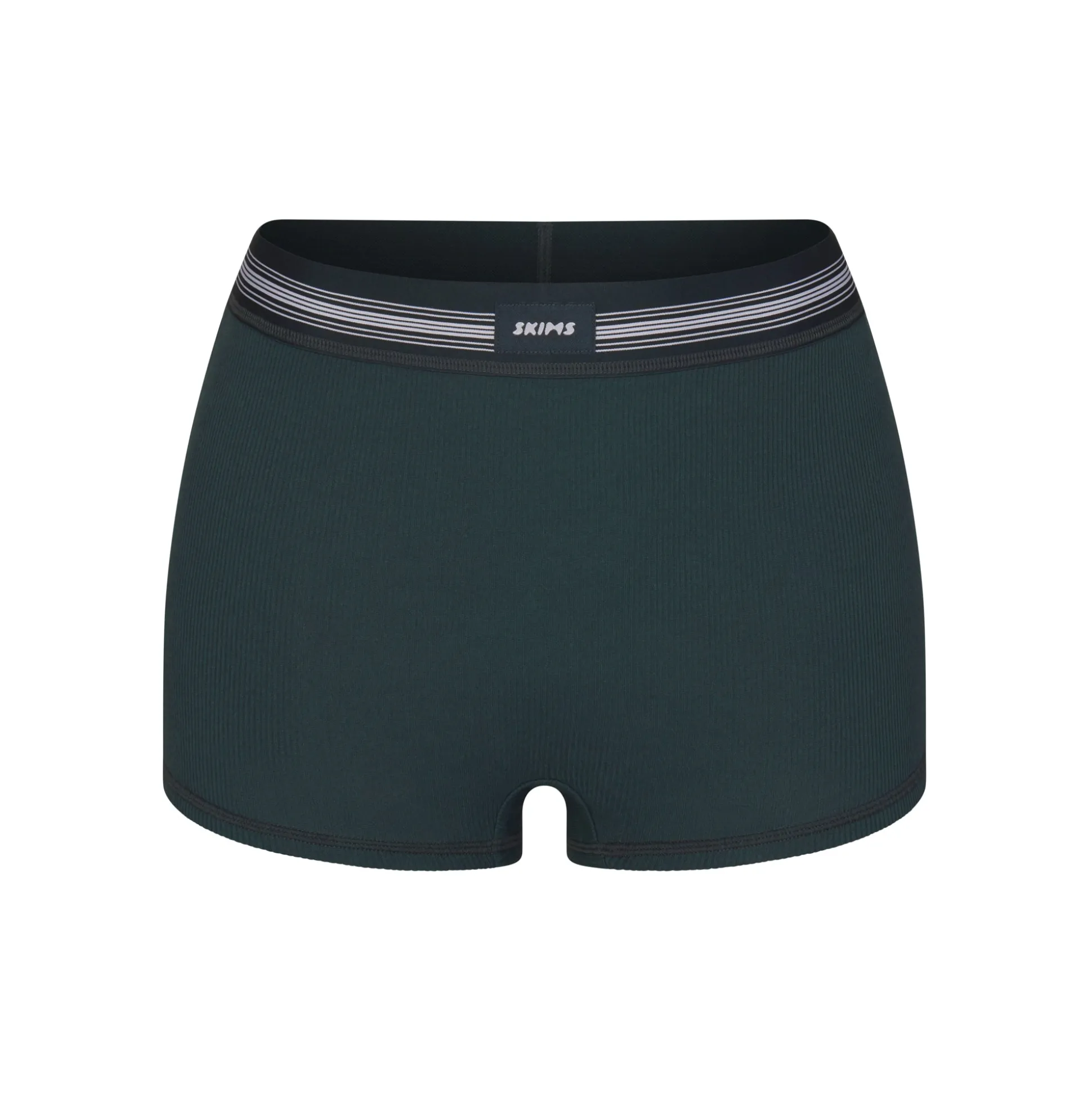 COTTON RIB BOY SHORT | SPRUCE MULTI