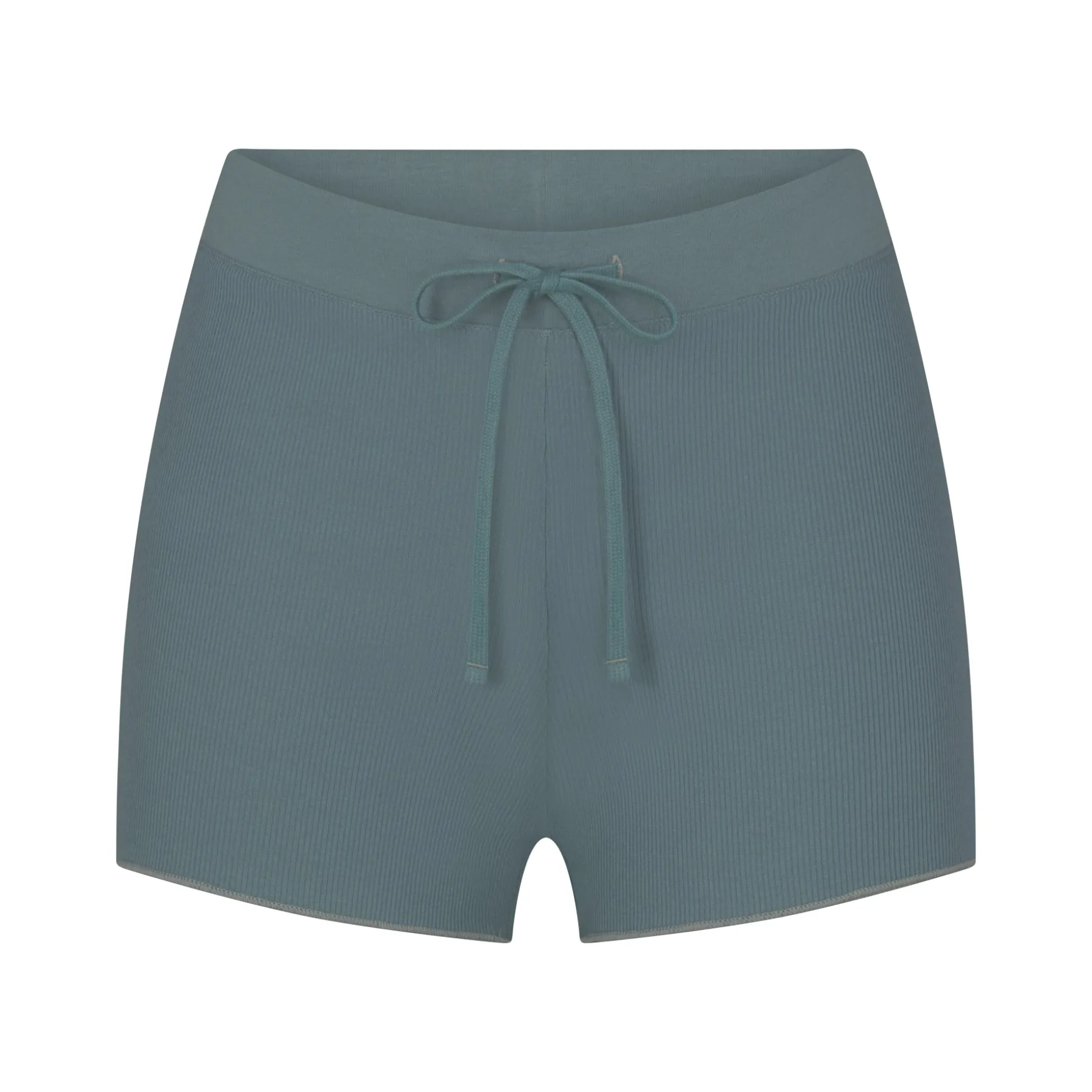 COTTON RIB DRAWSTRING SHORT | KYANITE