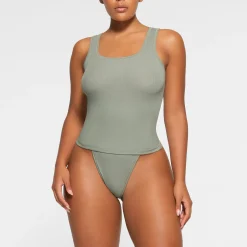 COTTON RIB LONG TANK | MINERAL