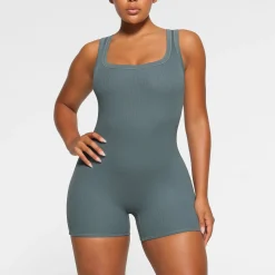 COTTON RIB ONESIE | KYANITE