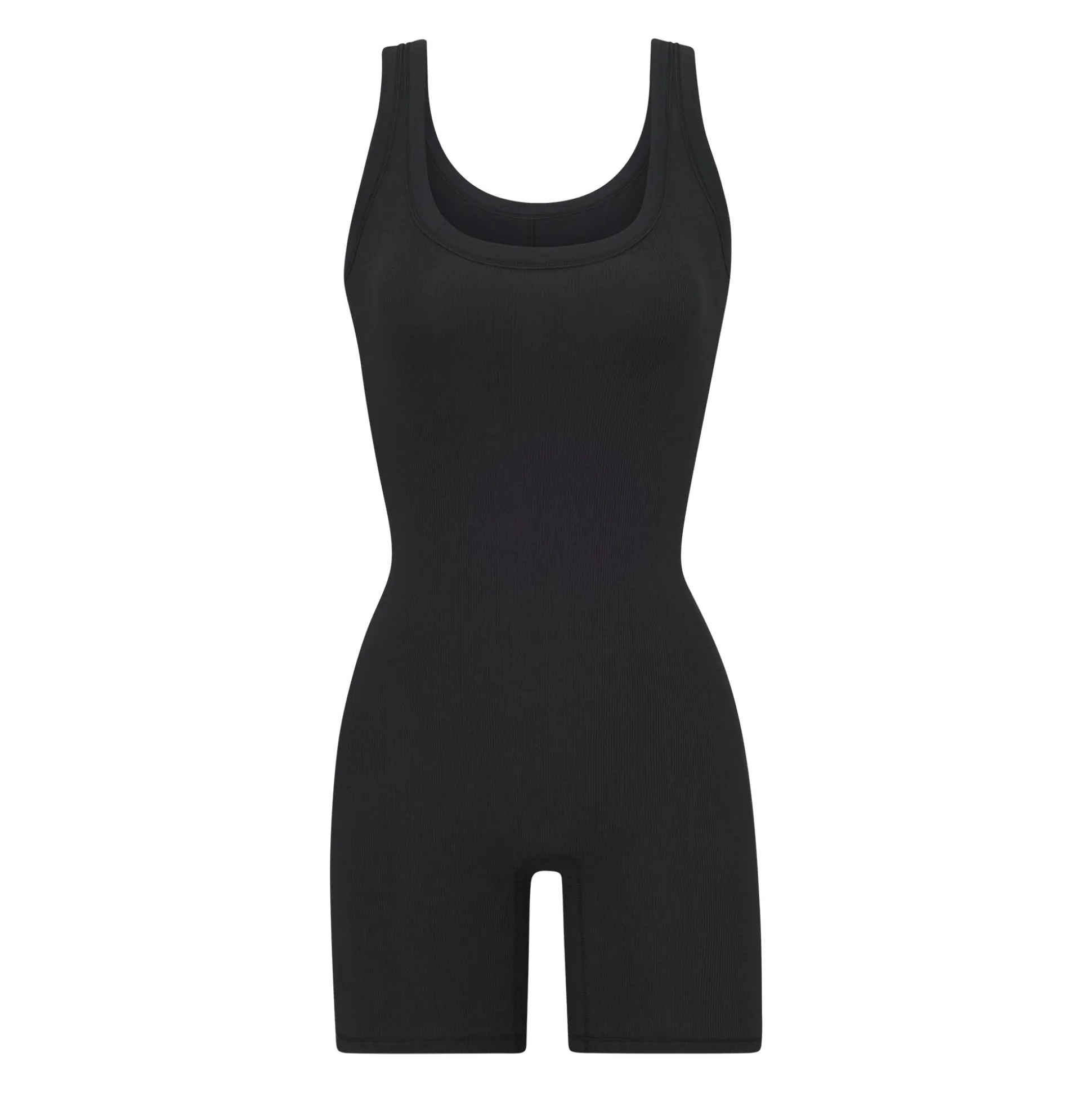 COTTON RIB ONESIE | SOOT