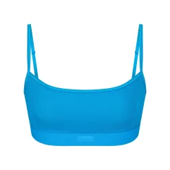 COTTON RIB SCOOP BRALETTE | MYKONOS