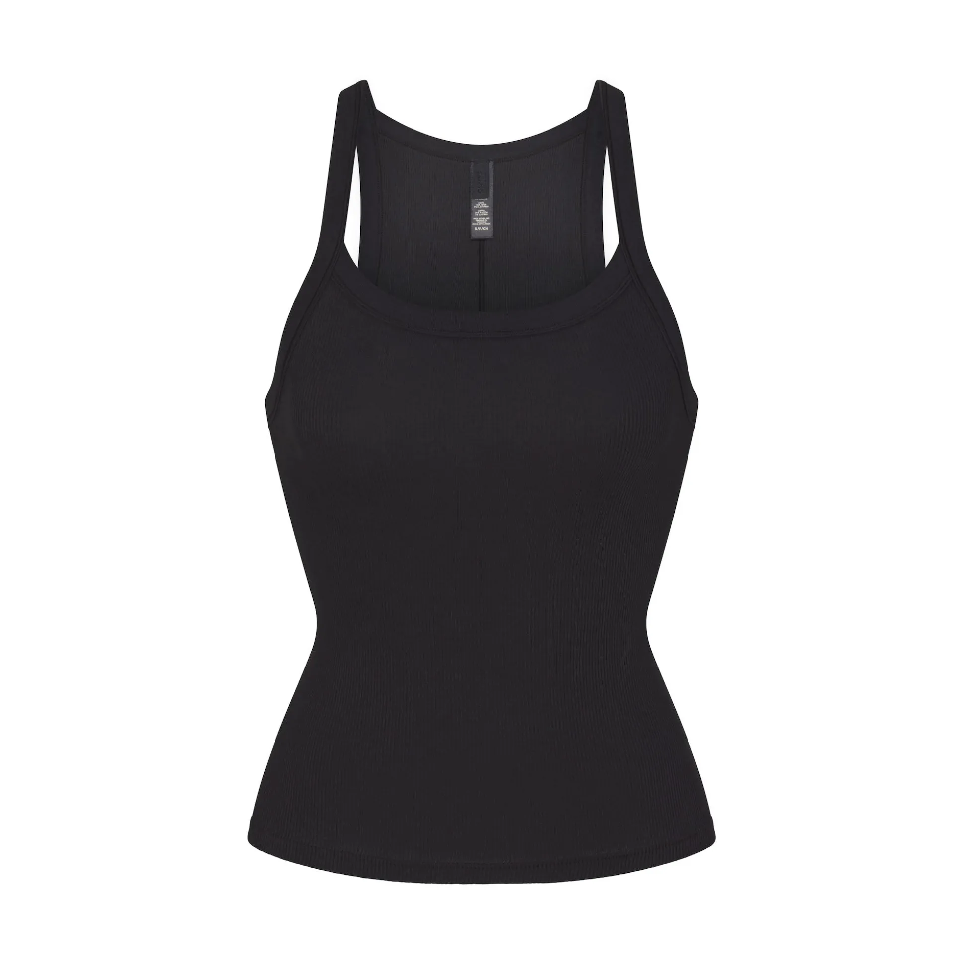 COTTON RIB SCOOP TANK | SOOT