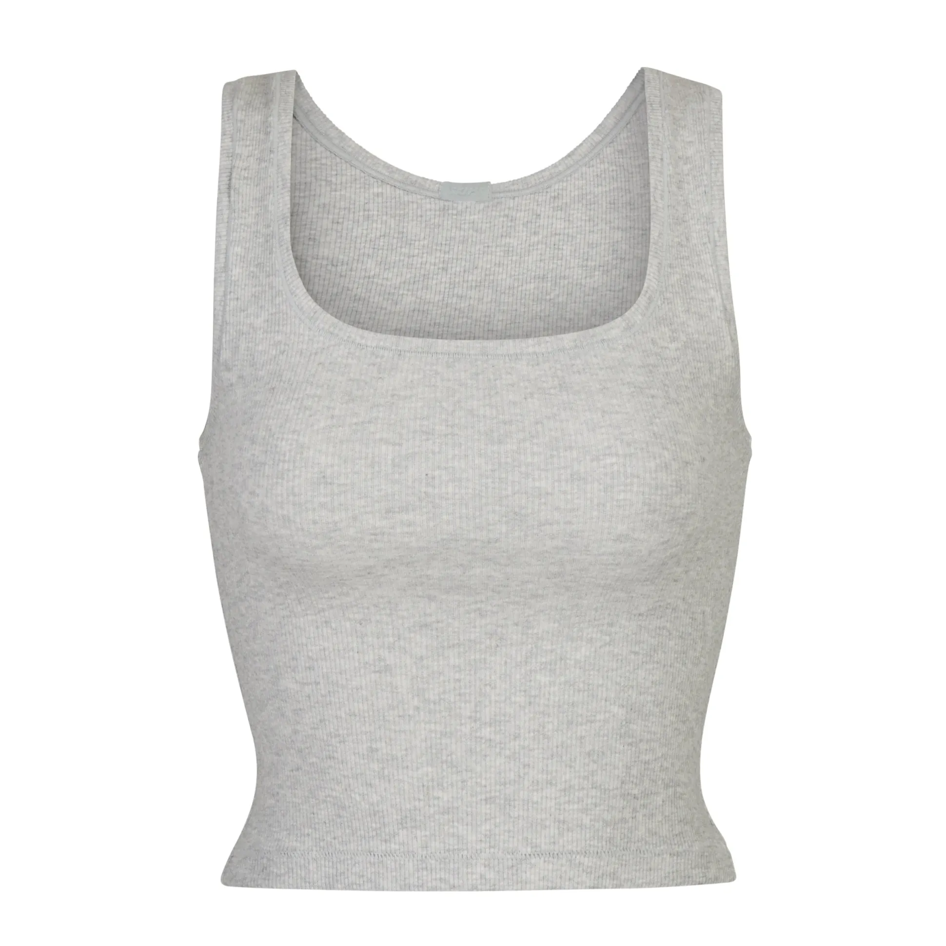 COTTON RIB TANK | LIGHT HEATHER GREY