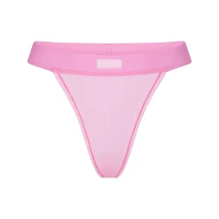 COTTON RIB THONG | BUBBLE GUM