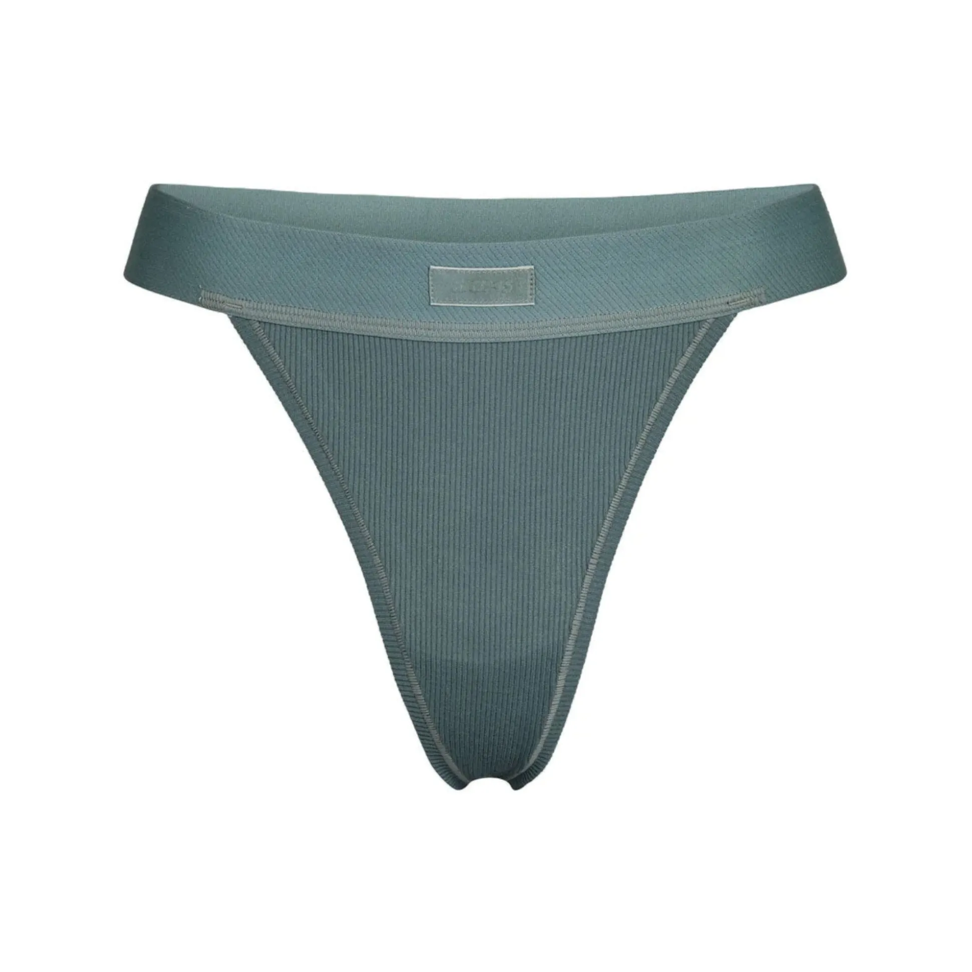 COTTON RIB THONG | KYANITE