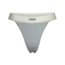COTTON RIB THONG | MINERAL